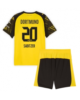 Billige Fotballdrakt Borussia Dortmund Marcel Sabitzer #20 Replika Hjemmedraktsett Barn 2025-26 Kortermet (med bukser)